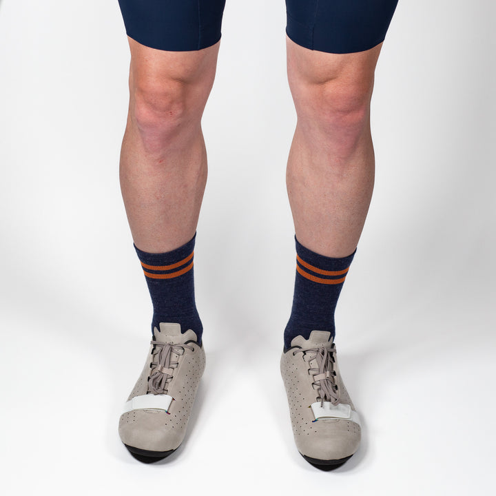 Summer Merino Wool 6" Sock - Navy
