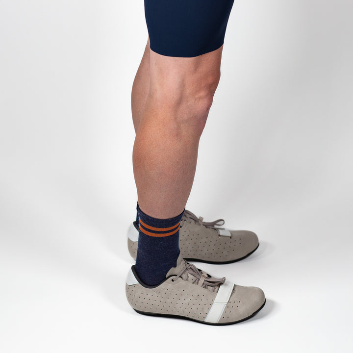 Summer Merino Wool 6" Sock - Navy