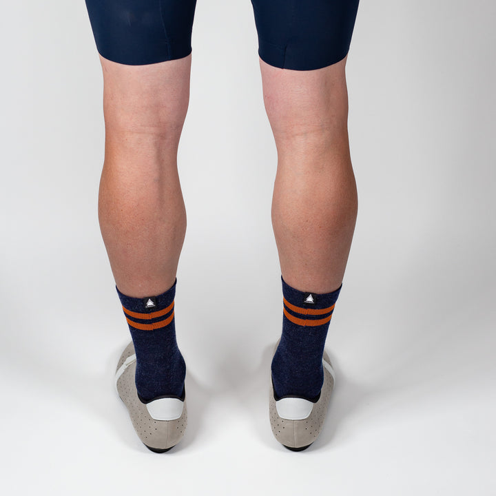 Summer Merino Wool 6" Sock - Navy