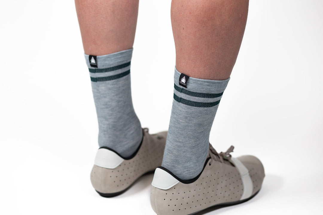 Summer Merino Wool Sock - Light Gray