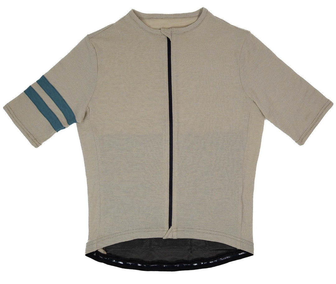 Summer Wool Short Sleeve Cycling Jersey - Khaki - Pinebury