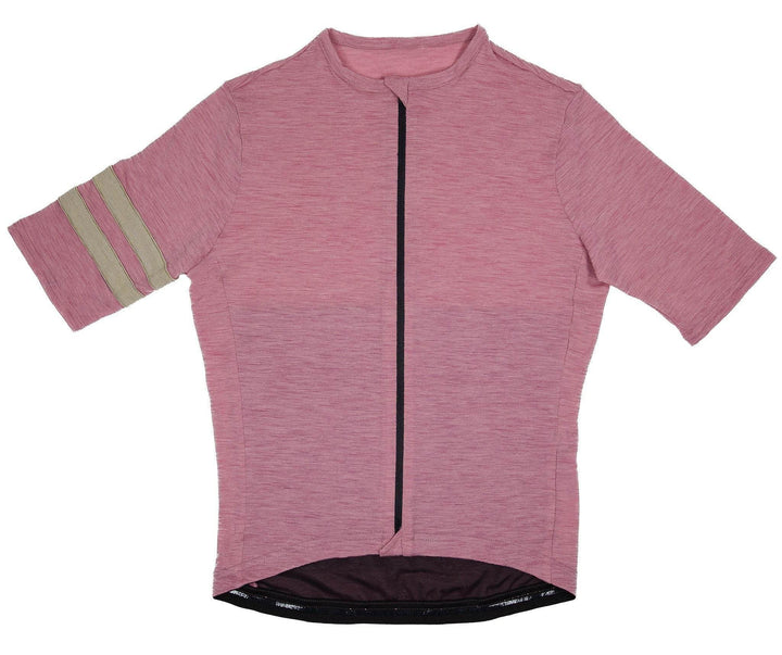 Summer Wool Short Sleeve Cycling Jersey - Rose - Pinebury