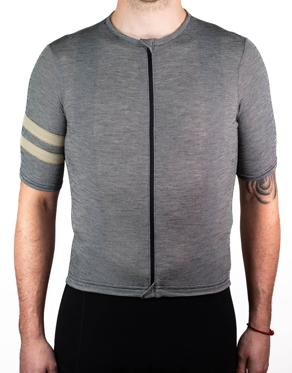 Summer Wool Short Sleeve Cycling Jersey - Greystone - Pinebury