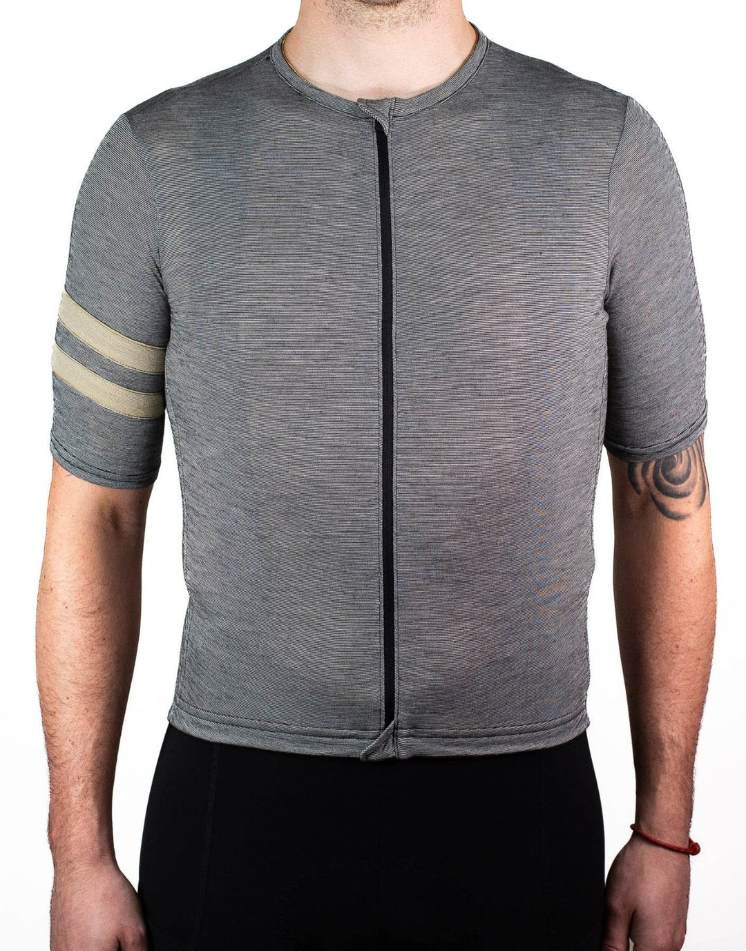 Summer Wool Short Sleeve Cycling Jersey - Greystone - Pinebury