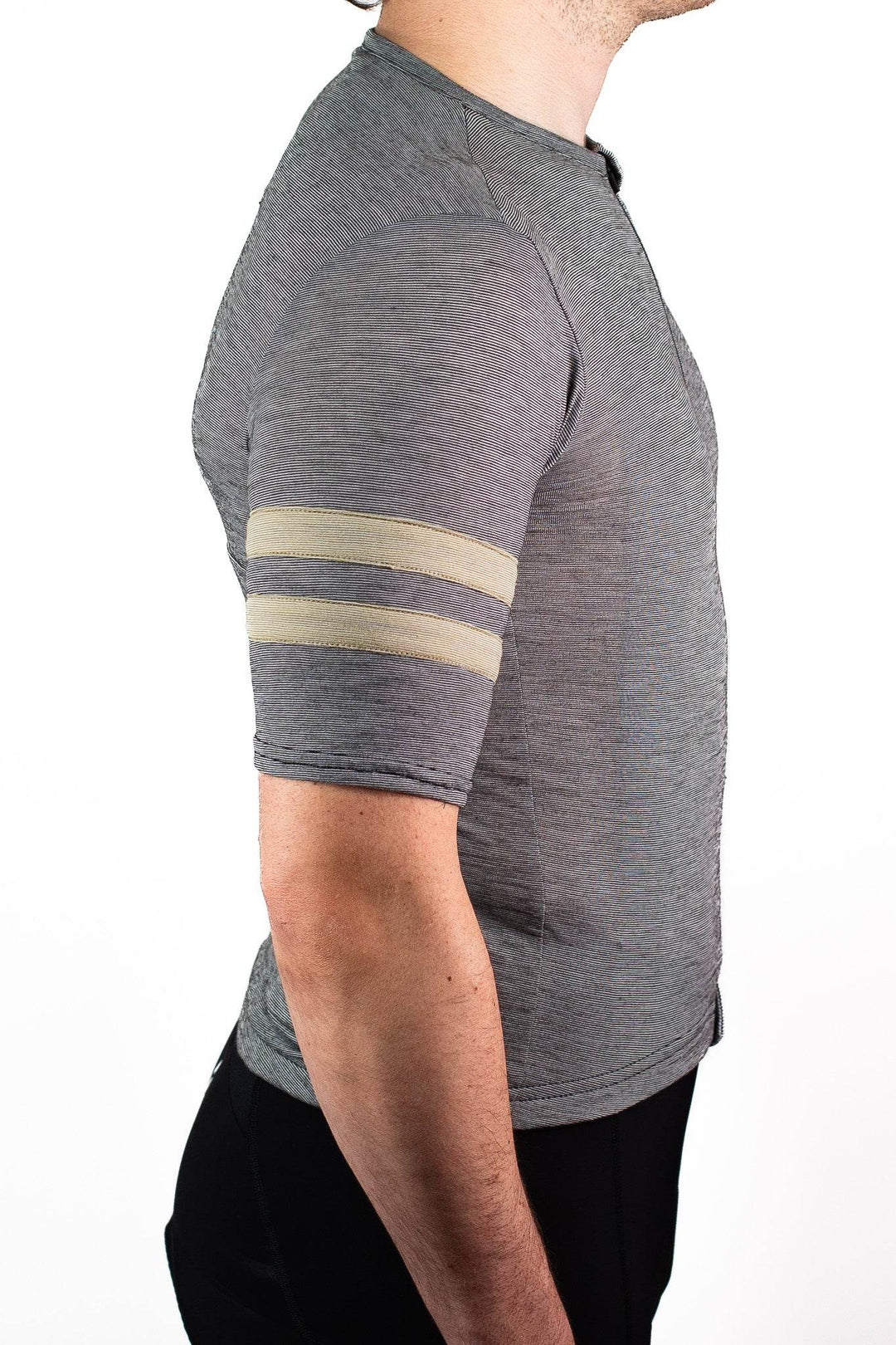 Summer Wool Short Sleeve Cycling Jersey - Greystone - Pinebury