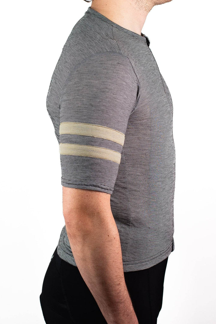 Summer Wool Short Sleeve Cycling Jersey - Greystone - Pinebury