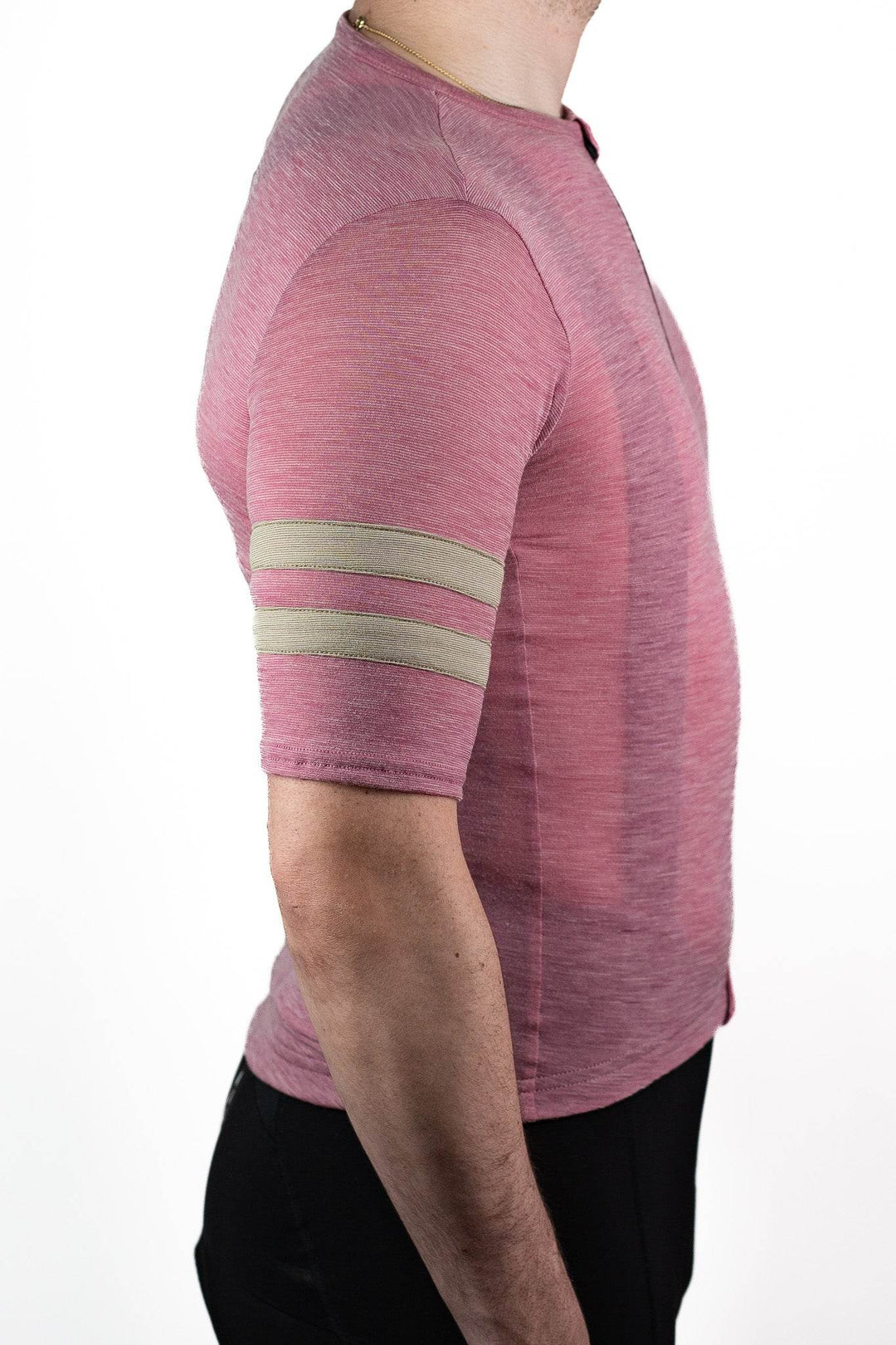 Summer Wool Short Sleeve Cycling Jersey - Rose - Pinebury