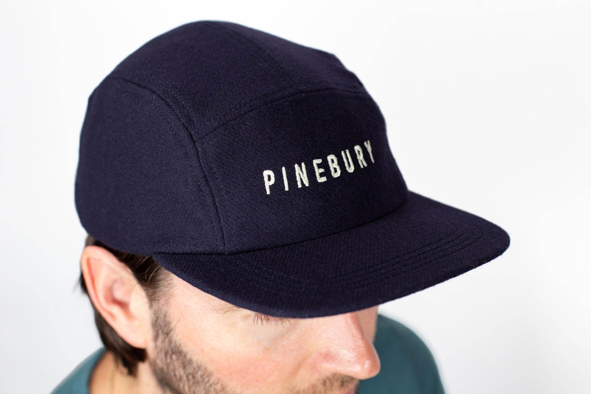 Pinebury Wool Camp Hat - Navy - Pinebury