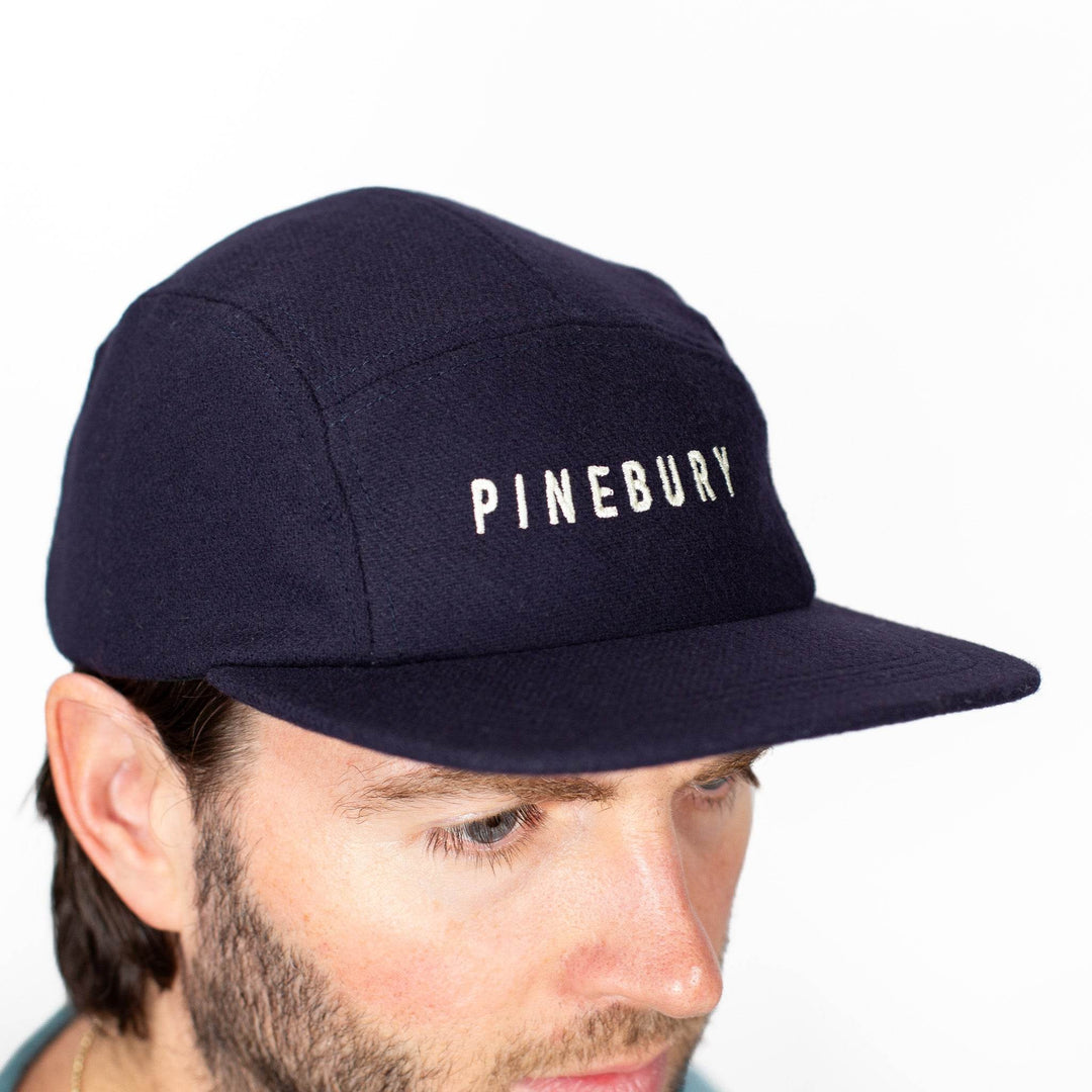Pinebury Wool Camp Hat - Navy - Pinebury