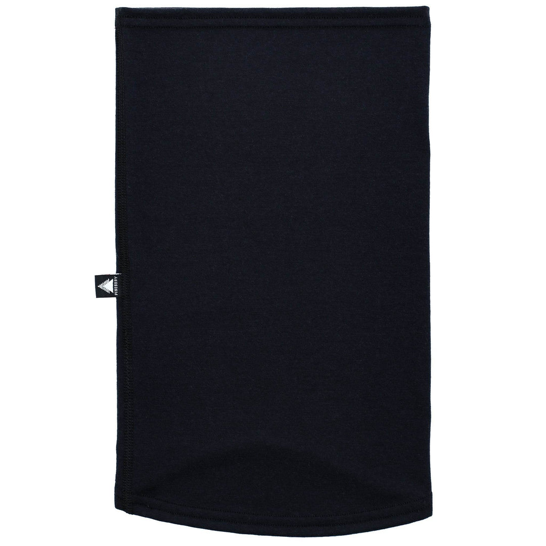 Lightweight Merino Wool Neck Warmer - Black - Pinebury