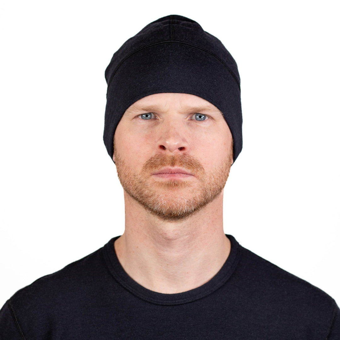Winter Wool Merino Wool Hat - Black - Pinebury