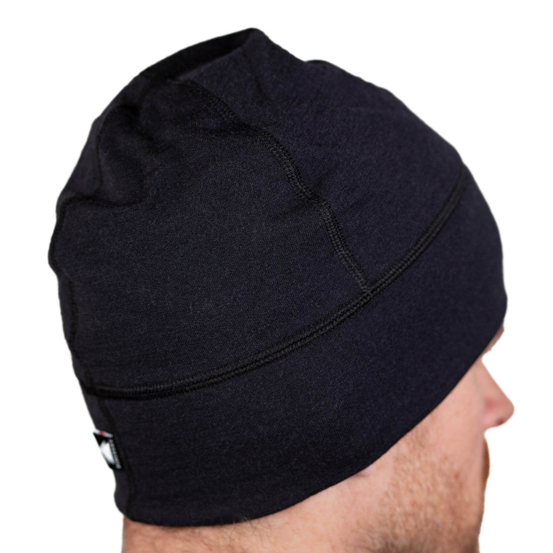 Winter Wool Merino Wool Hat - Black - Pinebury
