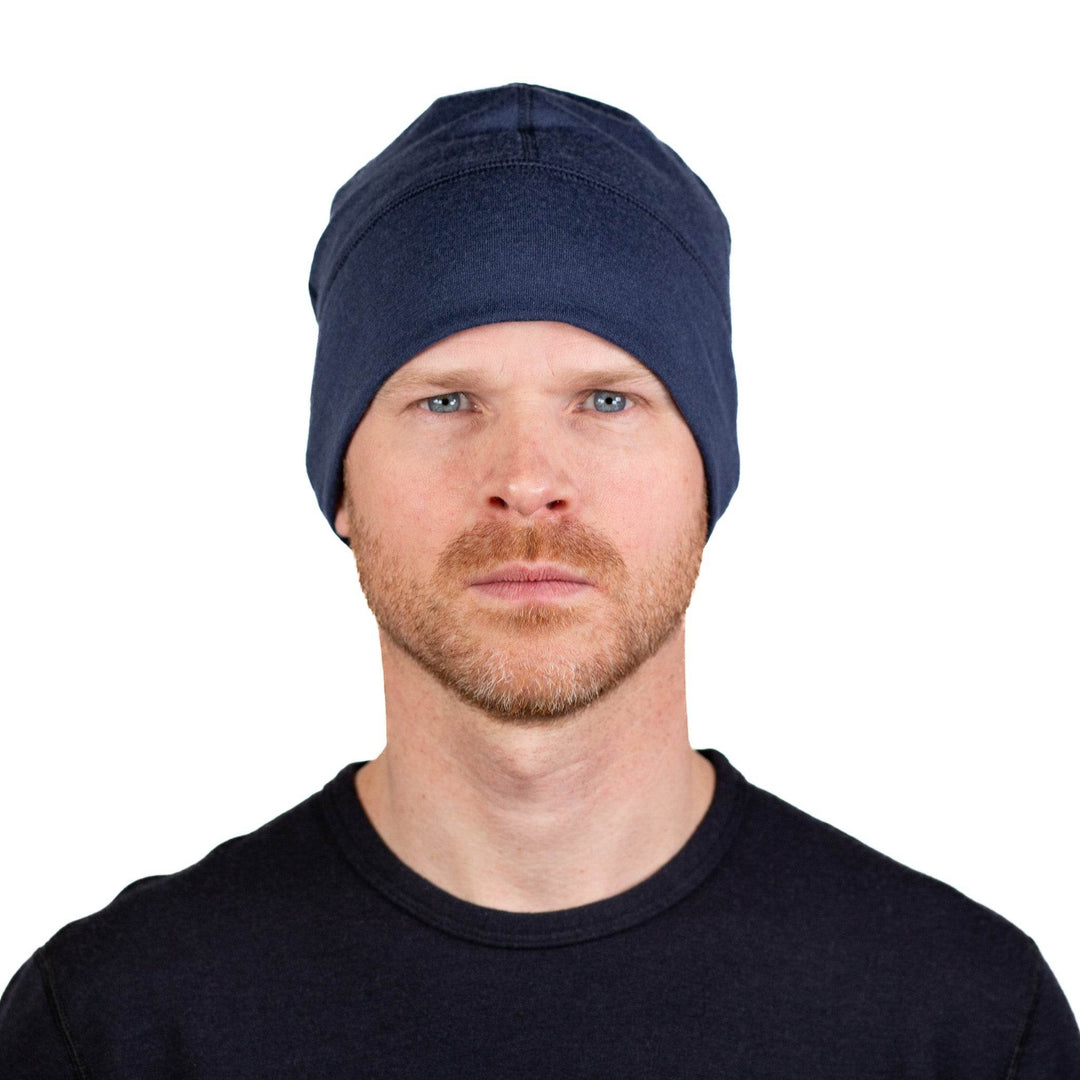 Winter Wool Merino Wool Hat - Navy - Pinebury