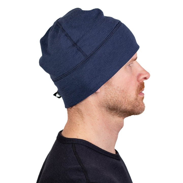 Winter Wool Merino Wool Hat - Navy - Pinebury