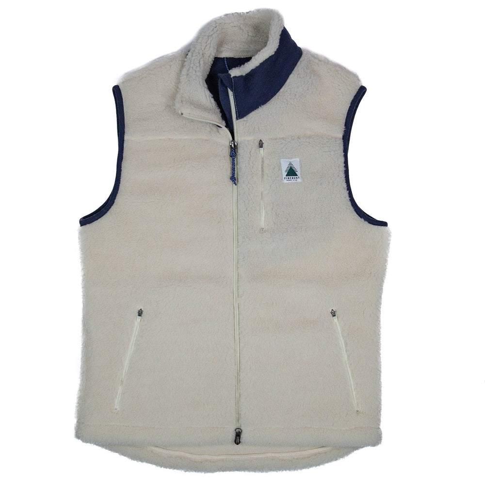 The Merino Wool Lodge Vest - Natural - Pinebury