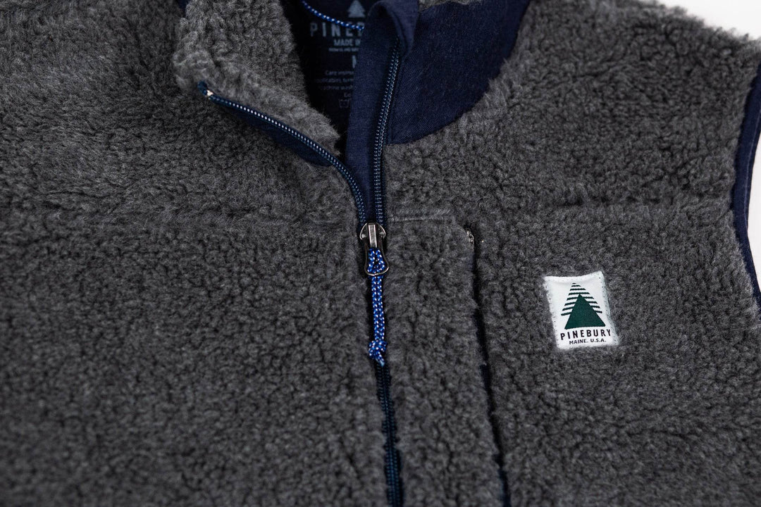 The Merino Wool Lodge Vest - Charcoal - Pinebury