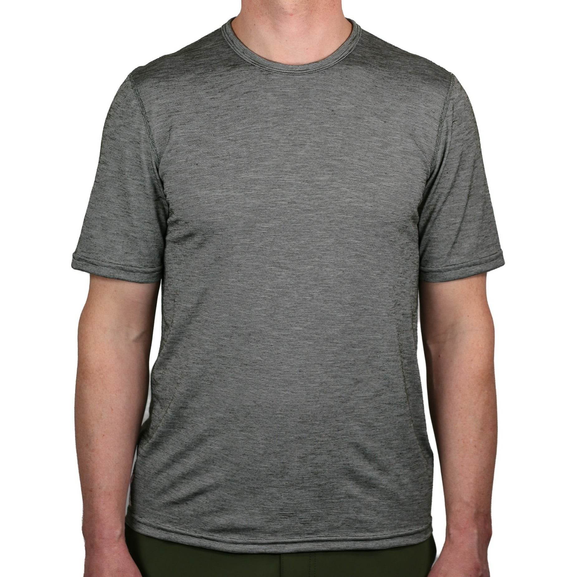 Summer Wool Short Sleeve Merino Wool Tee - Evergreen - Pinebury