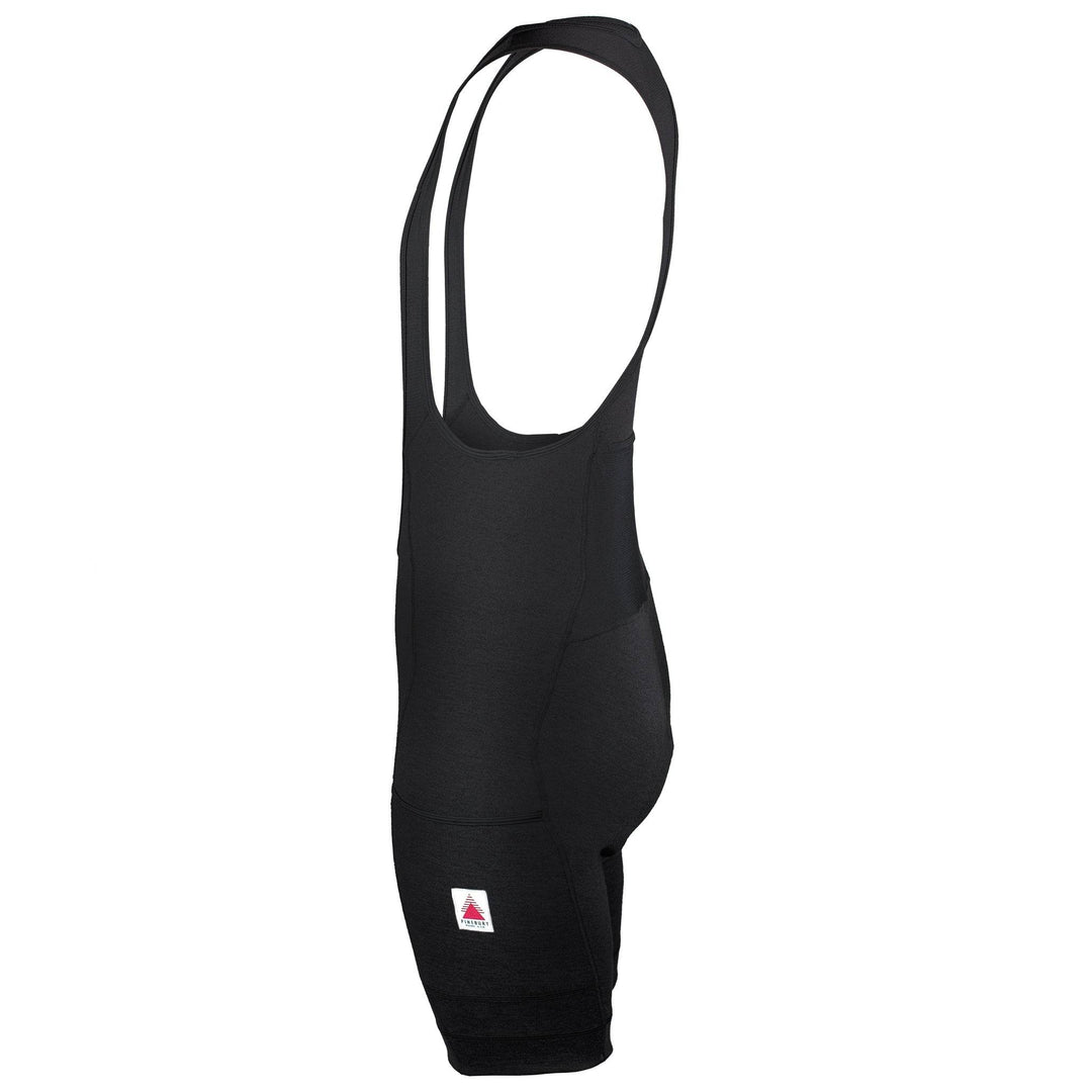 The Merino Wool Cargo Bib Shorts - Black - Pinebury