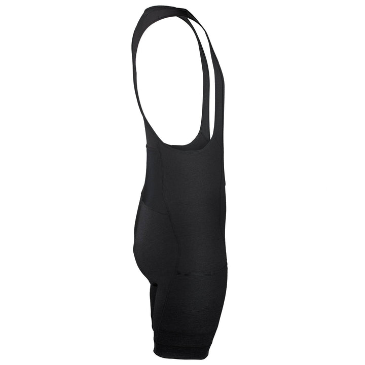 The Merino Wool Cargo Bib Shorts - Black - Pinebury