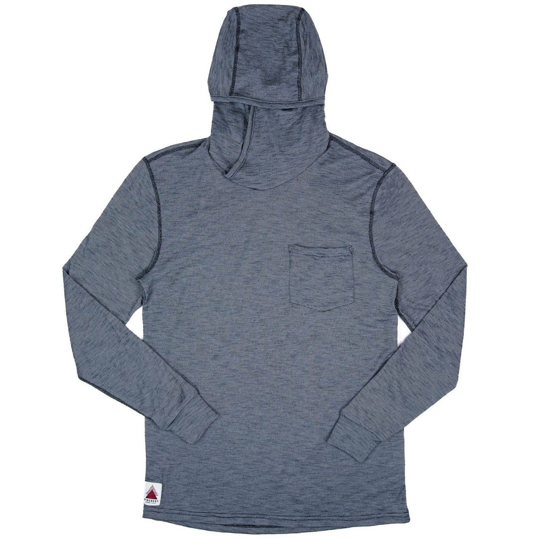 Summer Wool Hoodie Sun Shirt - Steel Blue - Pinebury