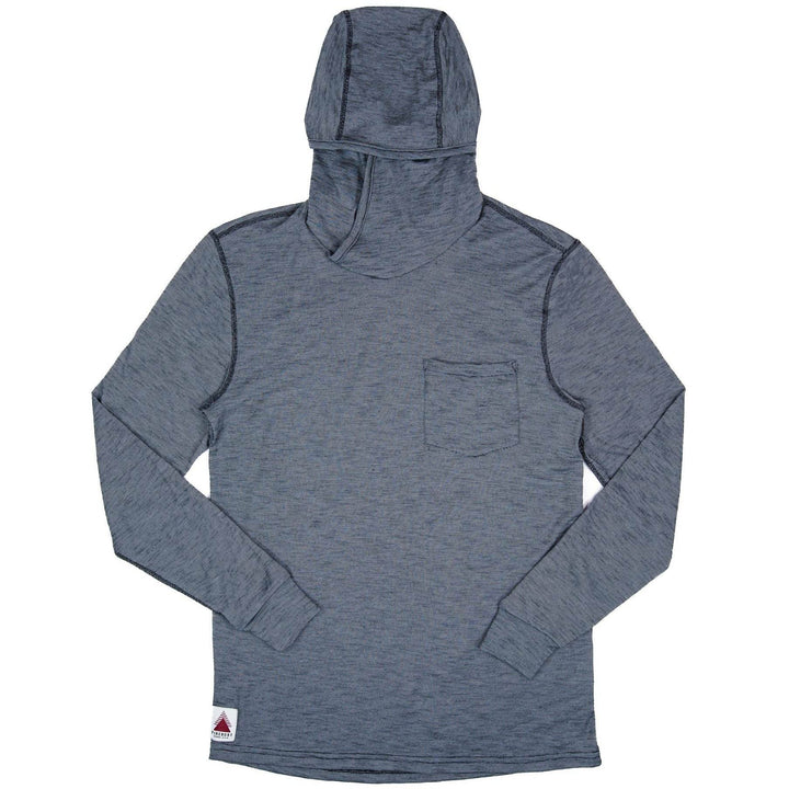 Summer Wool Hoodie Sun Shirt - Steel Blue - Pinebury