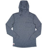 Summer Wool Hoodie Sun Shirt - Steel Blue