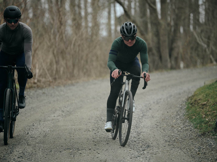 Every-Season Long Sleeve Merino Wool Cycling Jersey - Pine - Pinebury