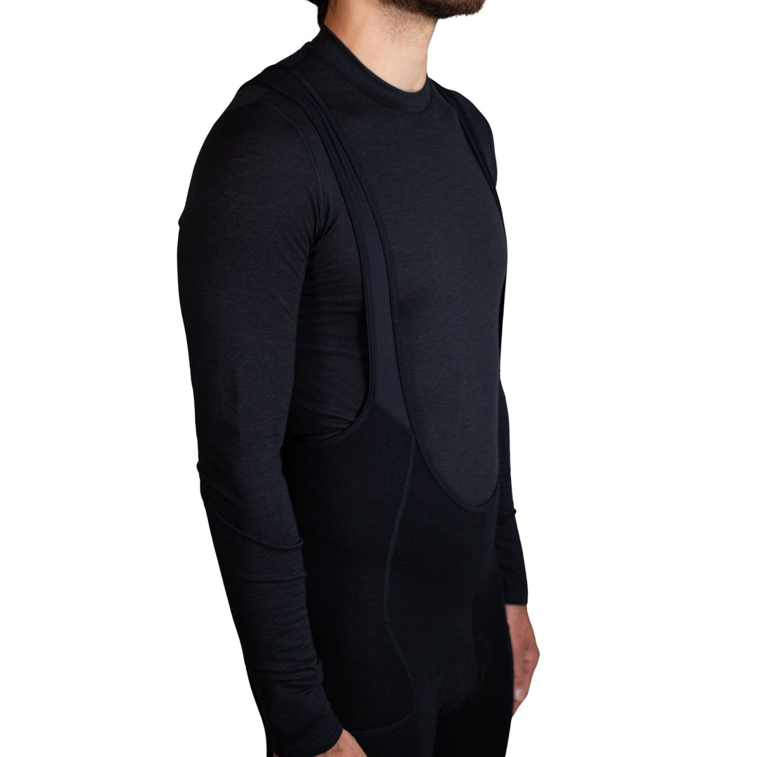 Every-Season Long Sleeve Merino Wool Base Layer - Black