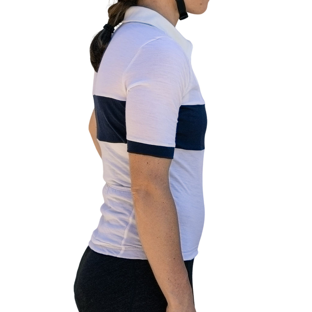 The Continental Merino Wool Cycling Jersey - Natural