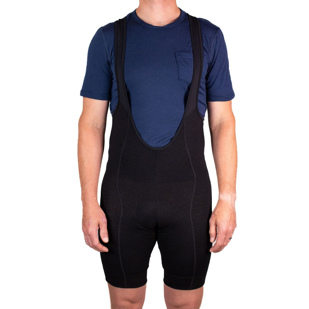 The Merino Wool Bib Shorts - Black