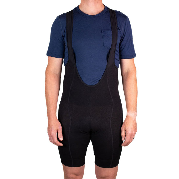 The Merino Wool Bib Shorts - Black