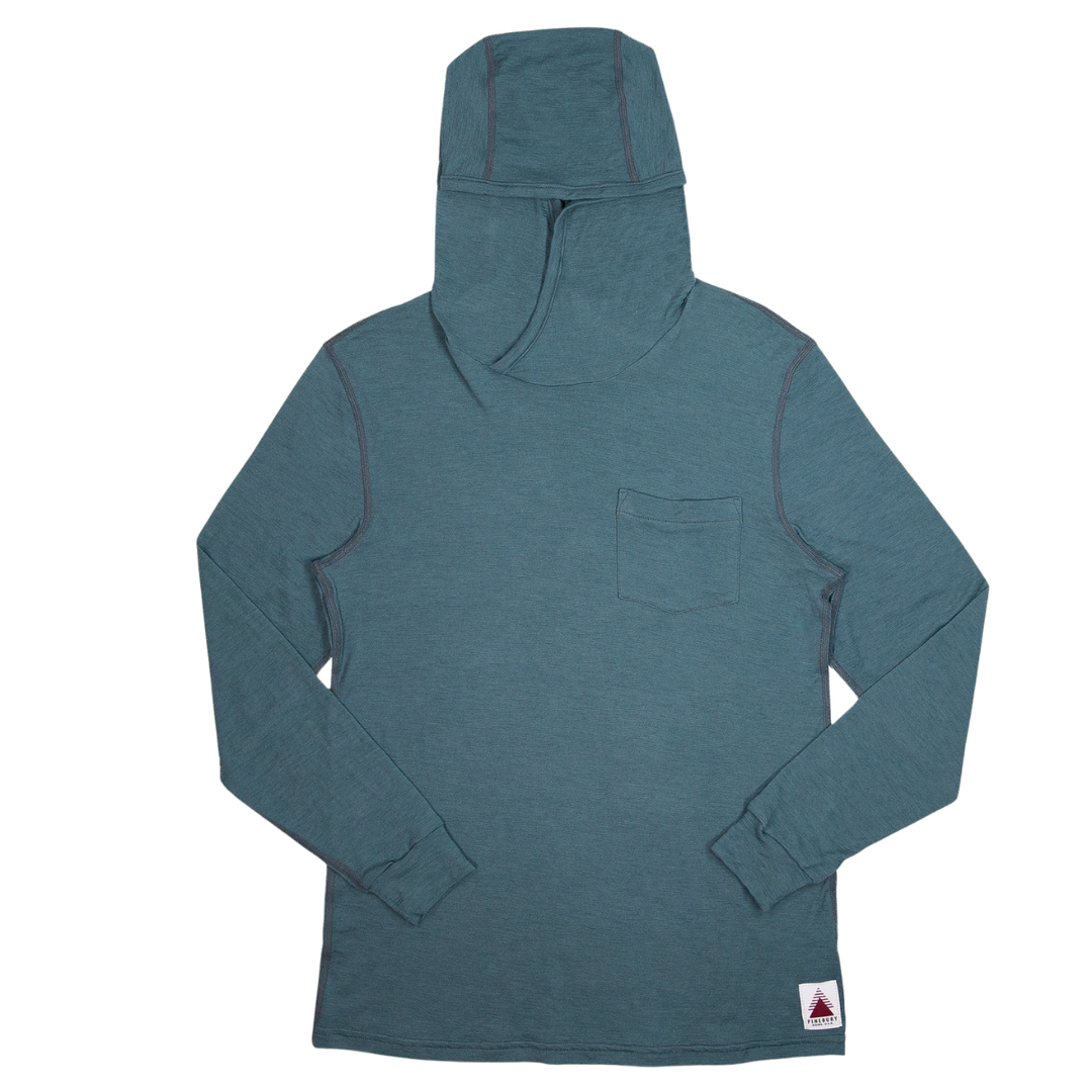 Merino Wool Sun Shirt Hoodie - Silver Pine