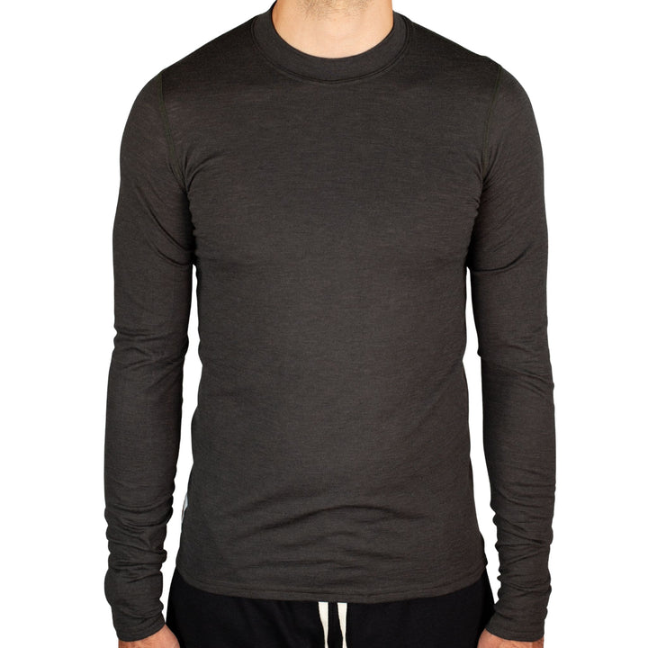 Every-Season Long Sleeve Merino Wool Base Layer - Peat