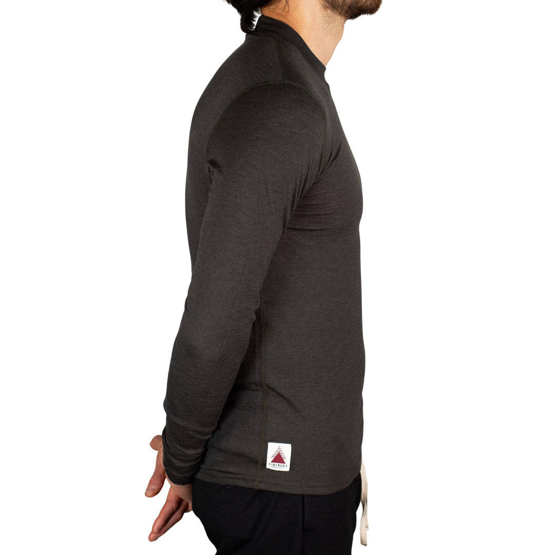Every-Season Long Sleeve Merino Wool Base Layer - Peat