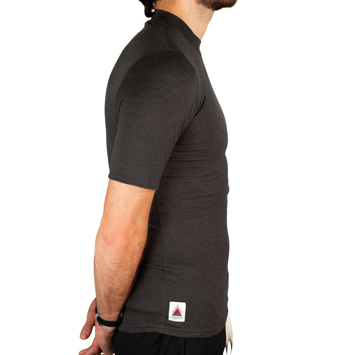 Every-Season Short Sleeve Merino Wool Base Layer - Peat