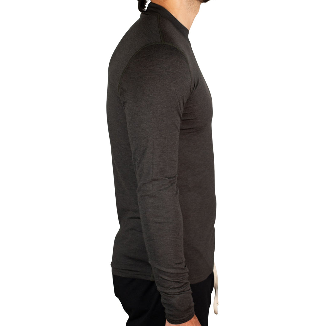 Every-Season Long Sleeve Merino Wool Base Layer - Peat