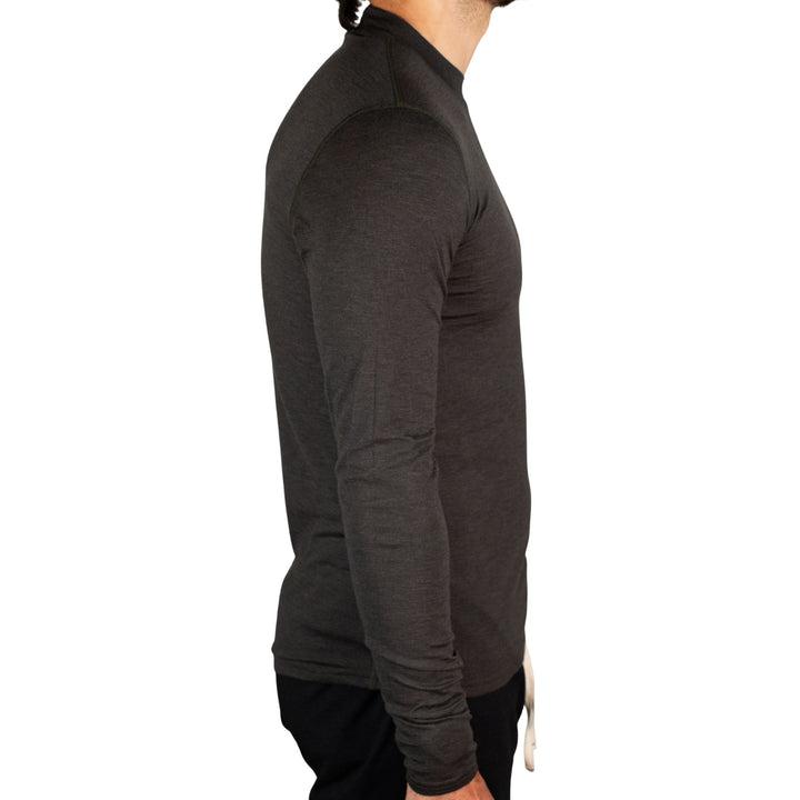 Every-Season Long Sleeve Merino Wool Base Layer - Peat