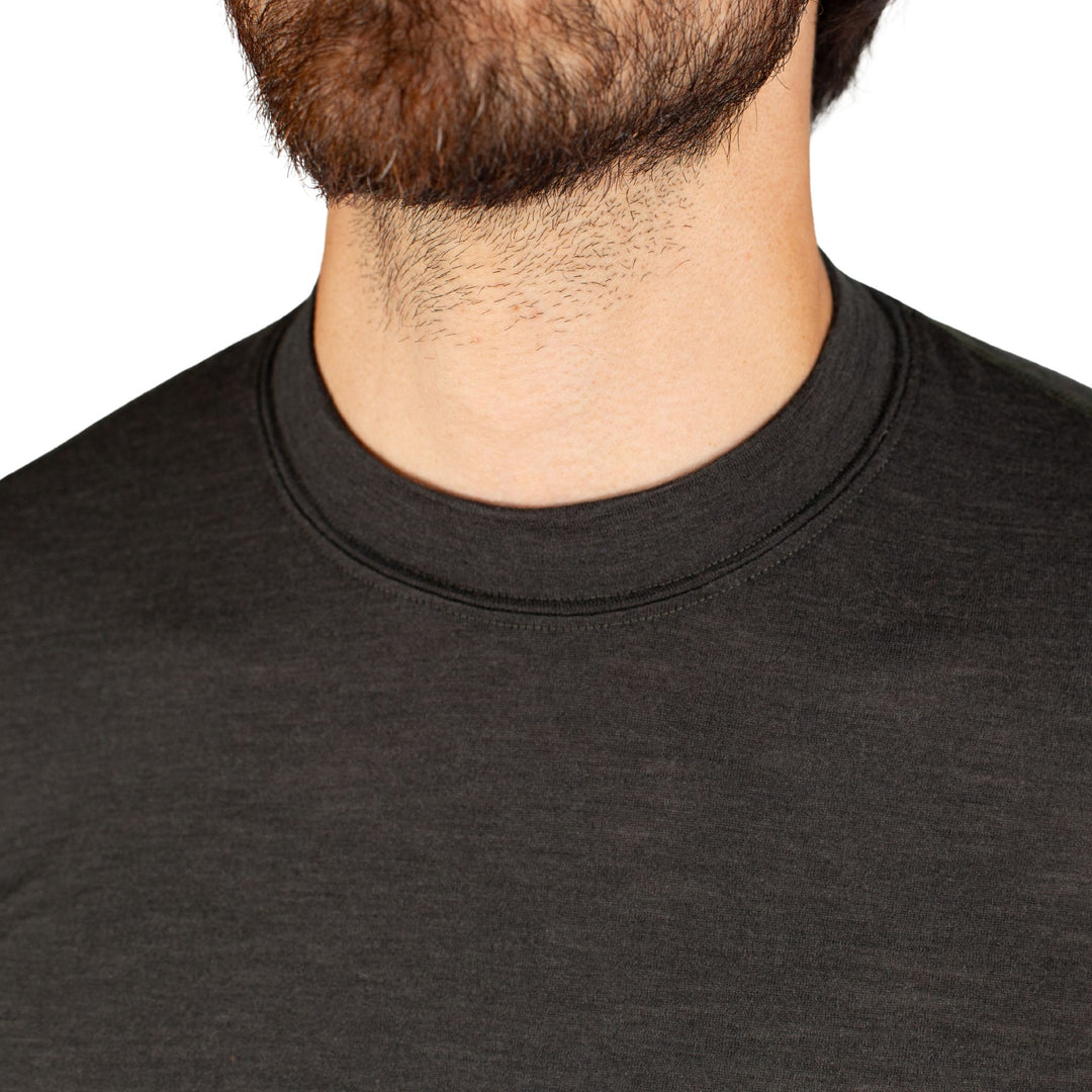 Every-Season Short Sleeve Merino Wool Base Layer - Peat