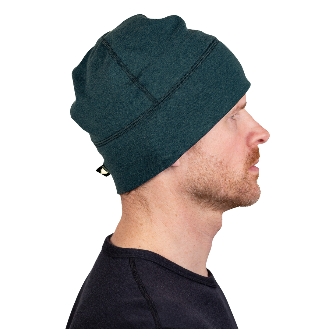 Winter Wool Merino Wool Hat - Forest Green