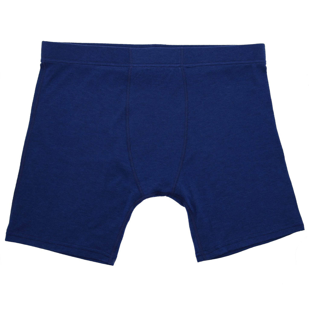 Merino Wool Boxer Brief - Blue - Pinebury