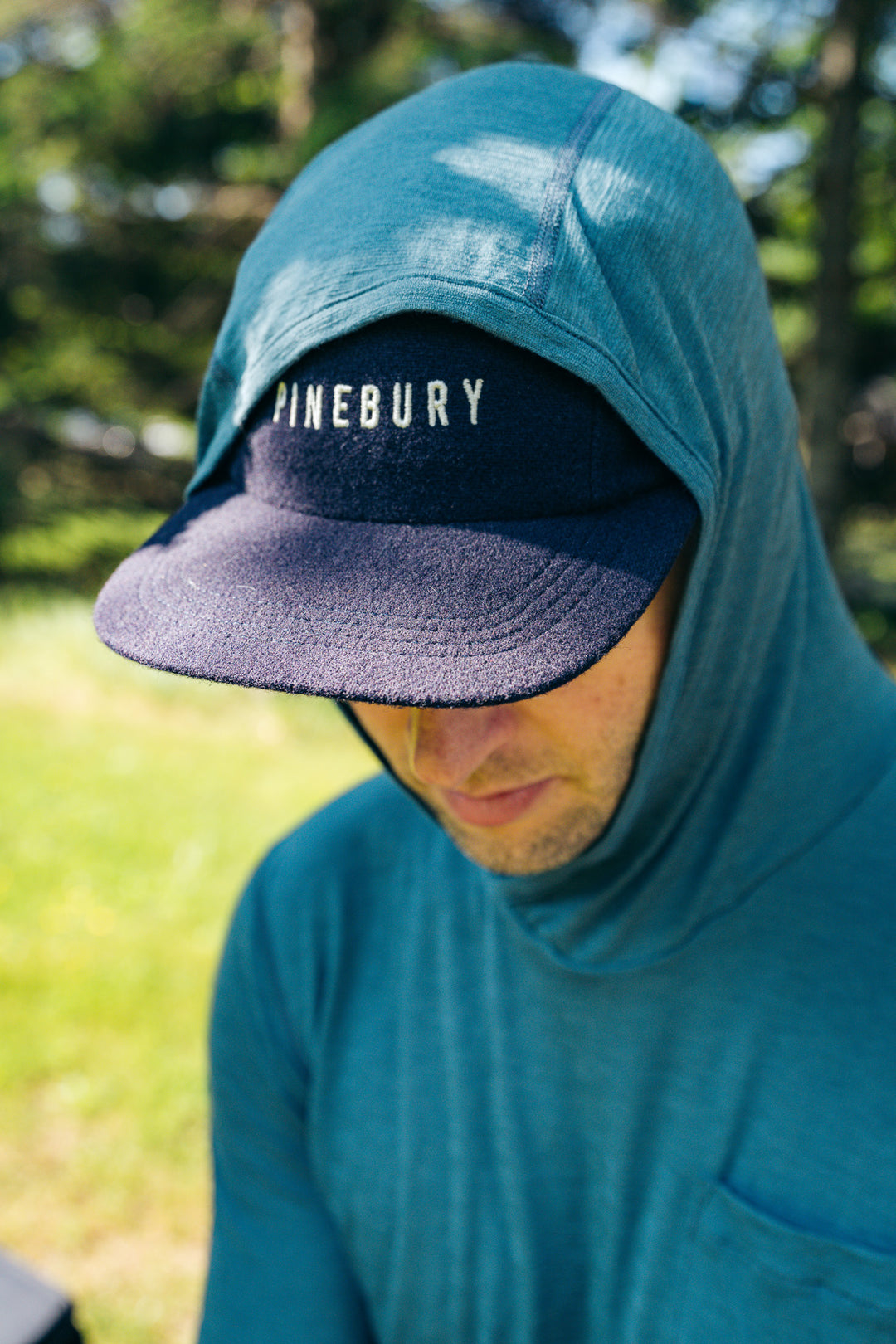 Merino Wool Sun Shirt Hoodie - Silver Pine