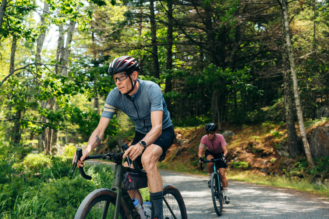 Summer Wool Short Sleeve Cycling Jersey - Steel Blue