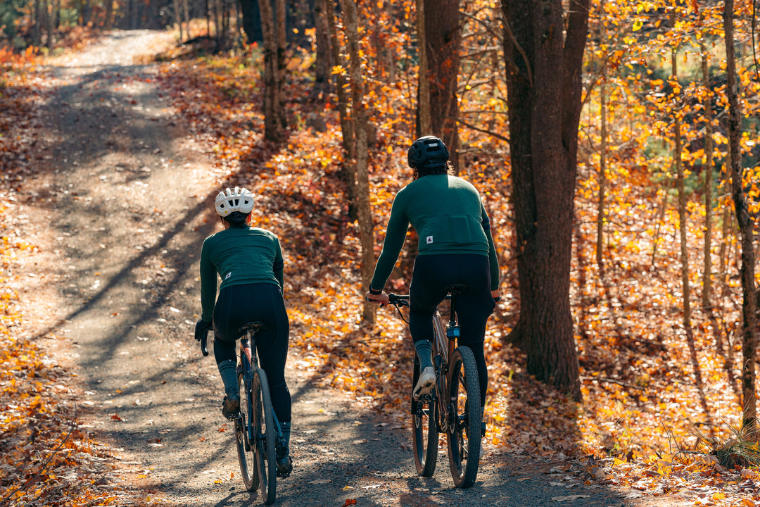 Rangeley Long Sleeve Merino Wool Cycling Jersey - Pine