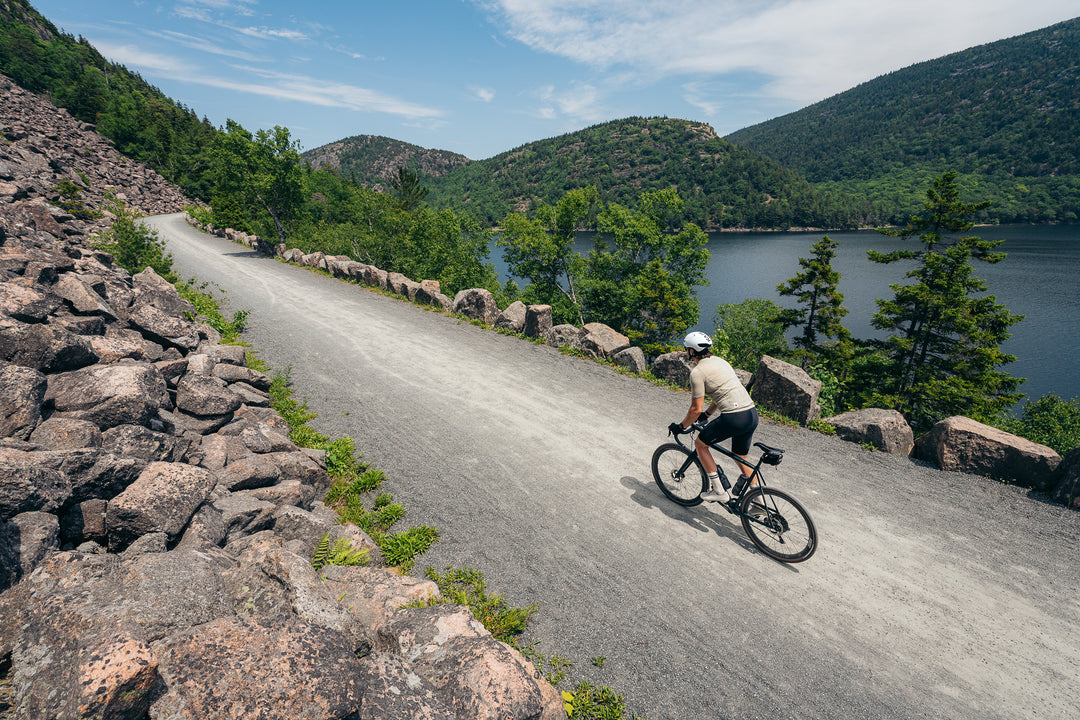 Summer Wool Short Sleeve Cycling Jersey - Khaki