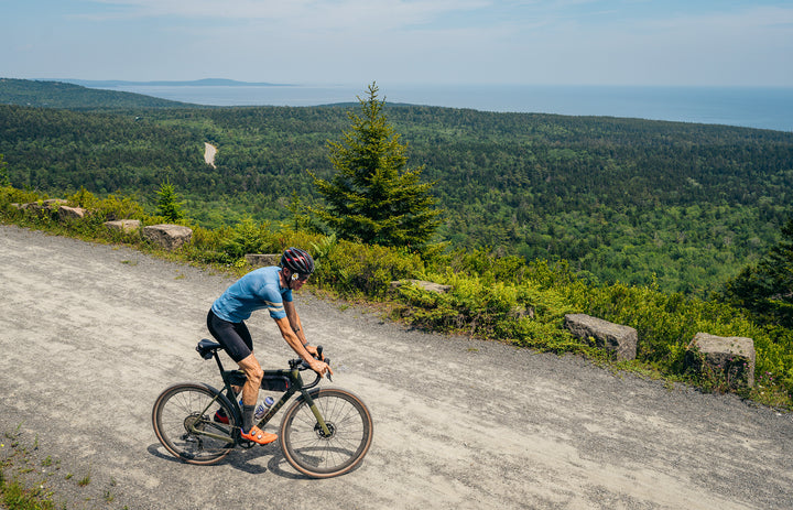 Summer Wool Short Sleeve Cycling Jersey - Faded Blue