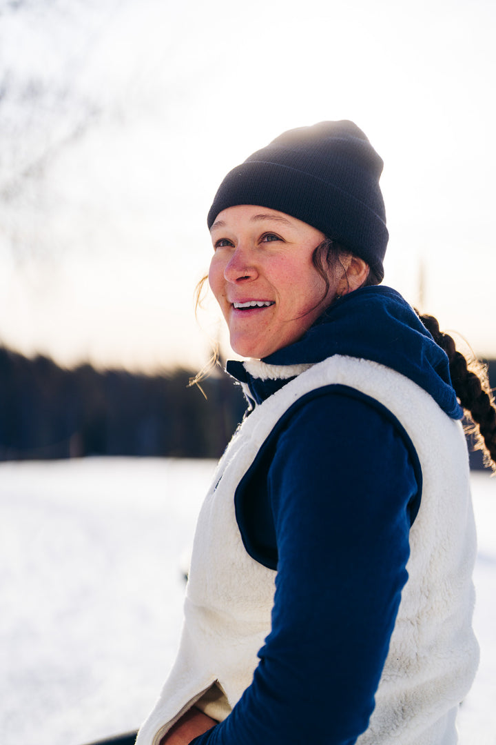 The Merino Wool Lodge Vest - Natural