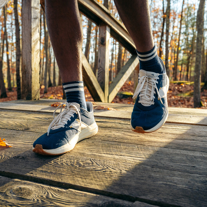 Summer Merino Wool 3" Sock - Navy