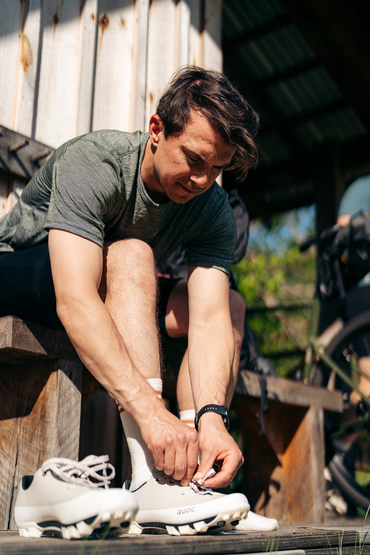 Summer Wool Short Sleeve Merino Wool Tee - Evergreen