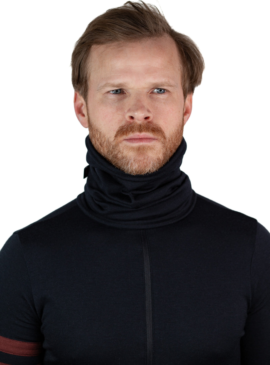 Lightweight Merino Wool Neck Warmer - Black