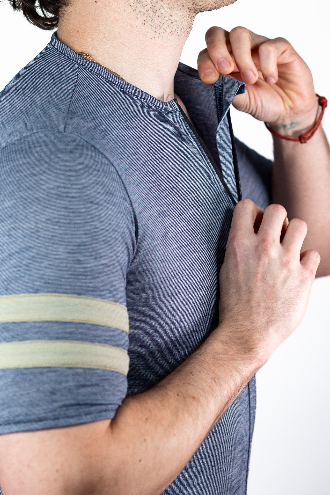 Summer Wool Short Sleeve Cycling Jersey - Steel Blue – Pinebury